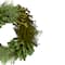 14" Green Cedar Succulent & Day Grass Artificial Spring Wreath